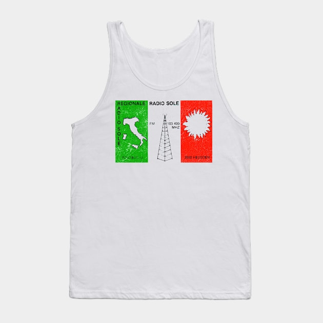 Radio Sole Italia  / Defunct 80s Radio Station Tank Top by CultOfRomance